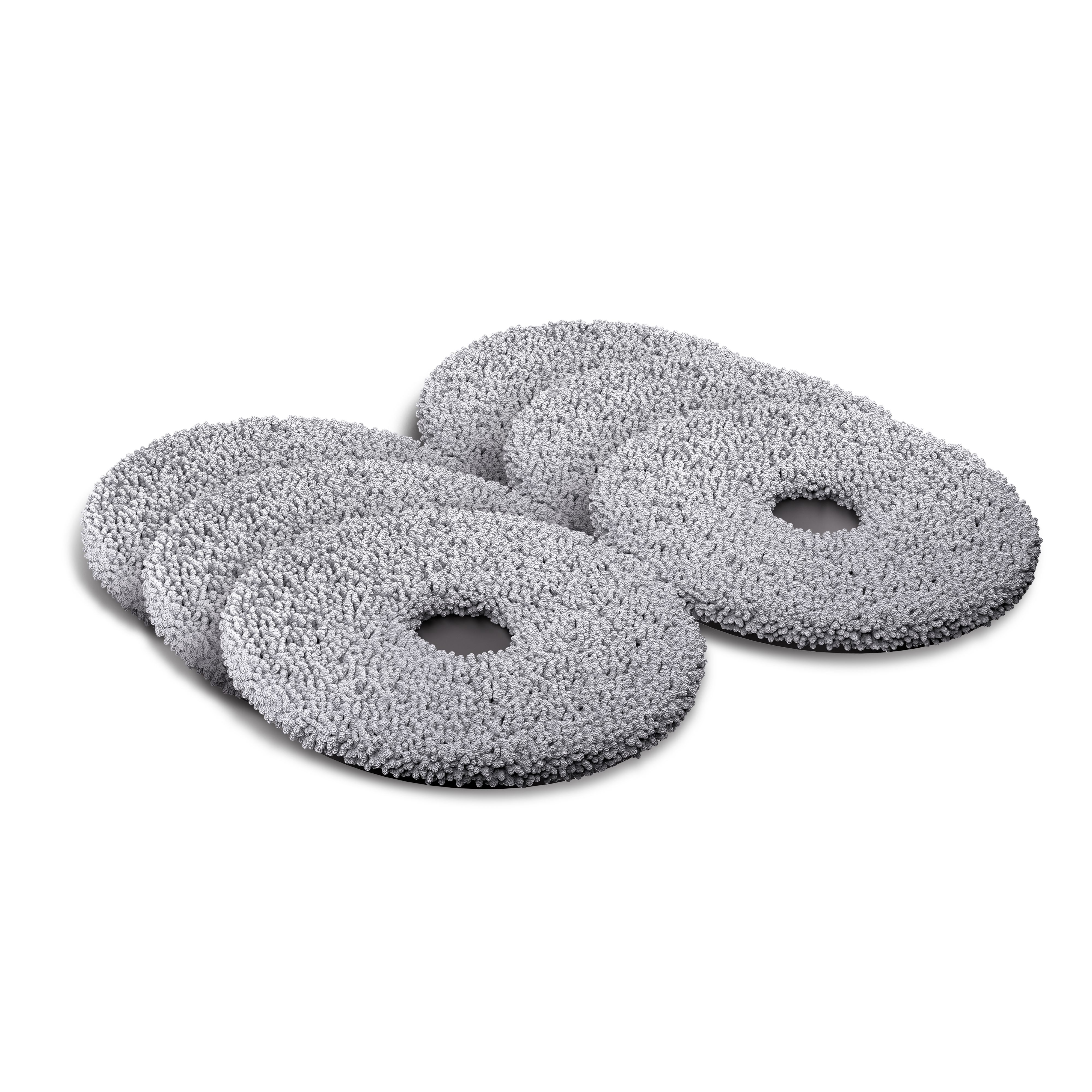 DualClean Mop Pads for Roomba Plus 400 (4000) & 500 Series Combo Robots, 6-Pack